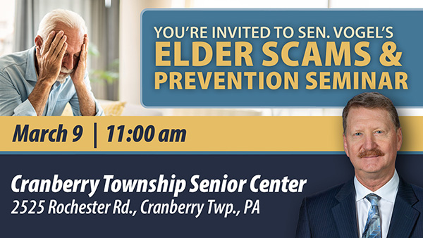 Vogel Hosting Elder Scams & Prevention Seminar on March 9