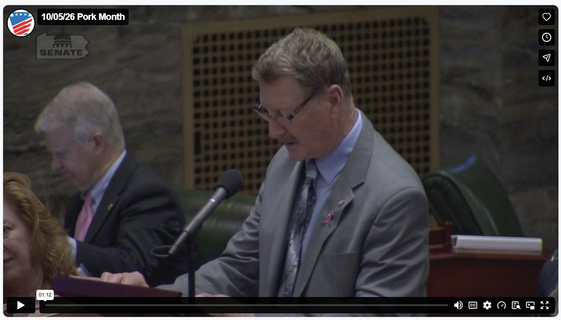 Sen. Vogel: video